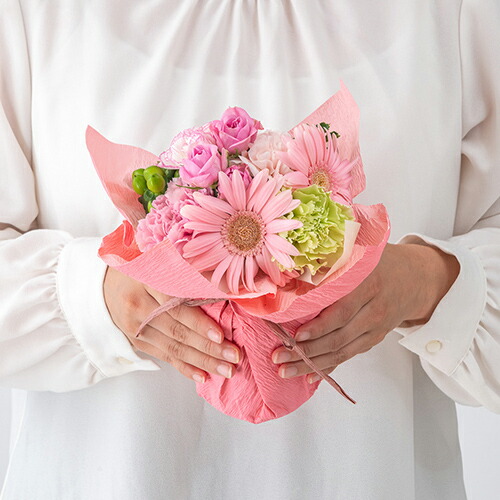 楽天市場】誕生日 花 花束 そのまま飾れるecoブーケ「シュガーピンク