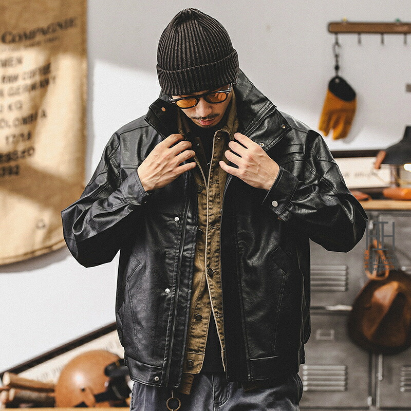 ブラックレザージャケット - Schott ブラックレザージャケット Lサイズ