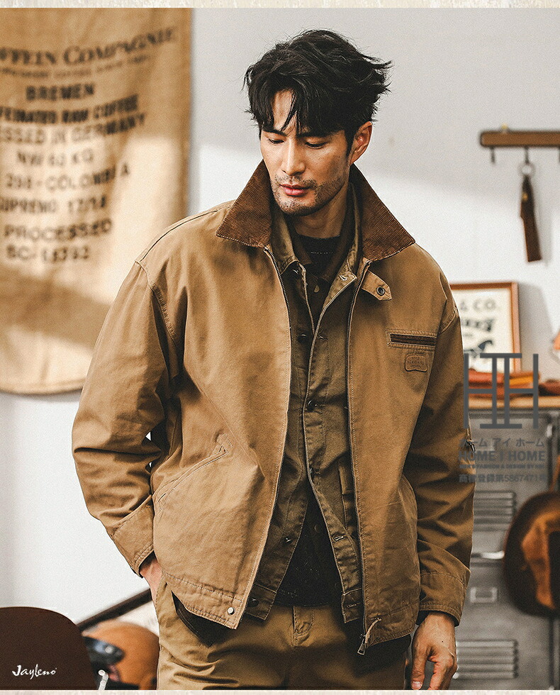 楽天市場】ジャケット デトロイトジャケット メンズ コーデュロイ襟