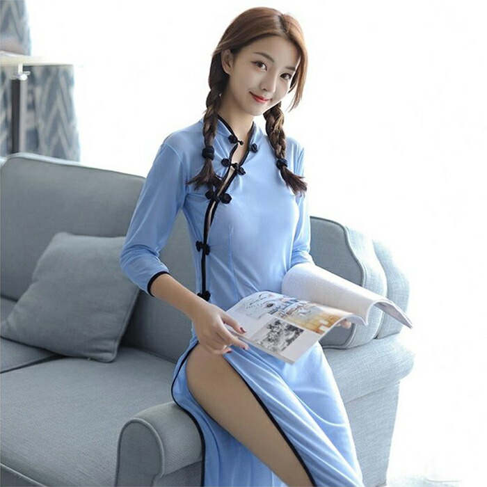 楽天市場】チーパオ チャイナドレス風 ナイトウェア パジャマ