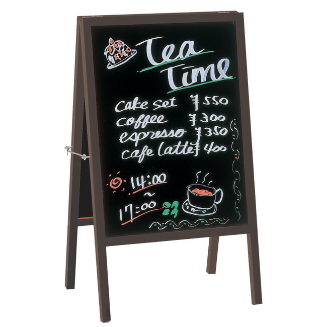 楽天市場】ブラックボード 黒板 看板 店舗用 ウェルカムボード 両面