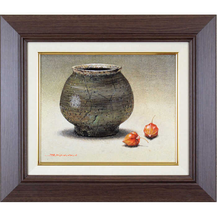 楽天市場】絵画 小阪正次 油絵・油彩画 『水差しとほうずき』 果実