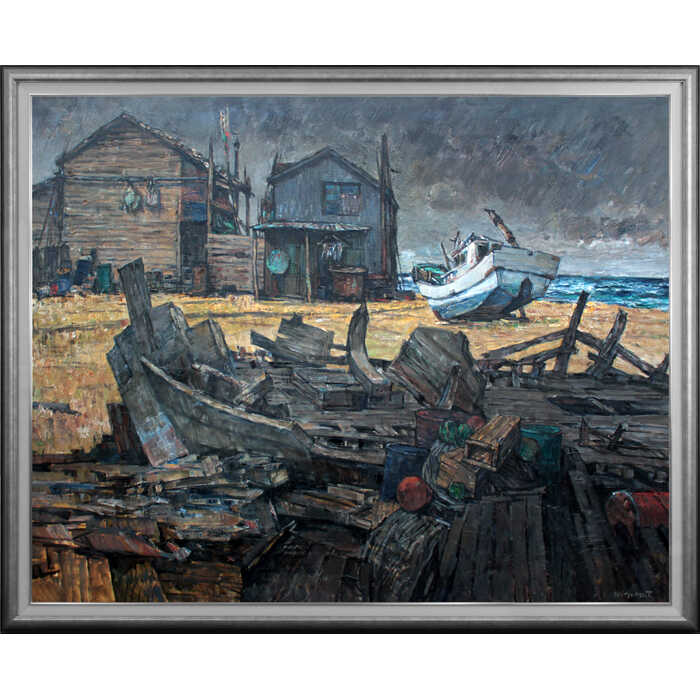 楽天市場】大きいサイズ 大きい絵 著名画家の一点物 絵画 豊田満 油絵