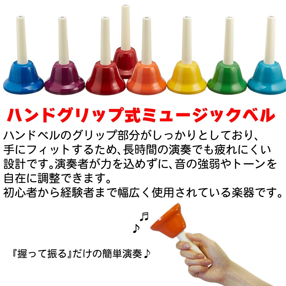 楽天市場】ゼンオン ミュージックベル ハンド式 CBR-20 ハンドベル 20