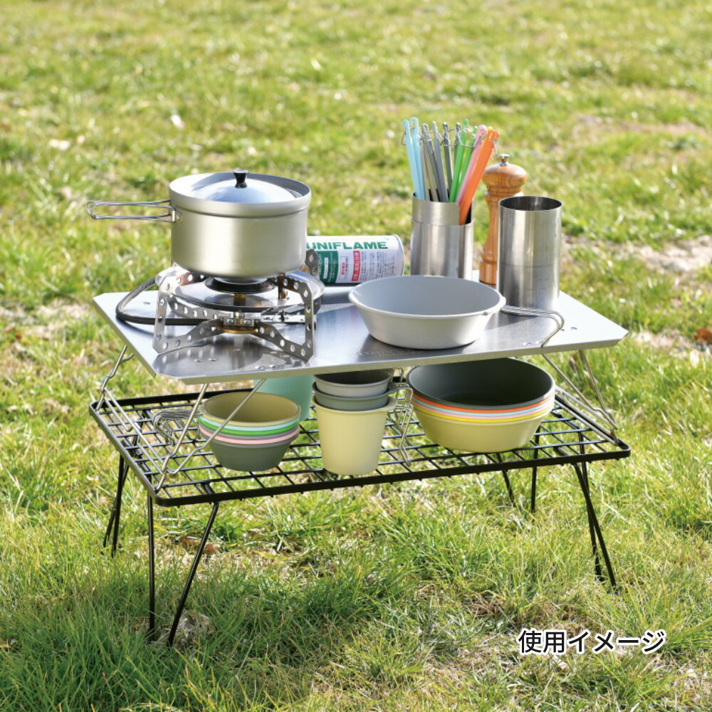 楽天市場】【ラック＆天板3点セット】 ユニフレーム フィールドラック