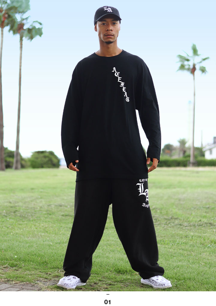 楽天市場】ACE FLAG ロンT メンズ 黒 大きいサイズ エースフラッグ T