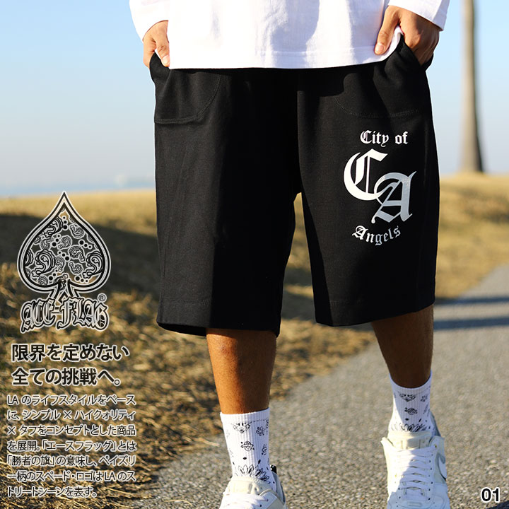 楽天市場】ACEFLAG ハーフパンツ スウェット 裏パイル メンズ 春夏用