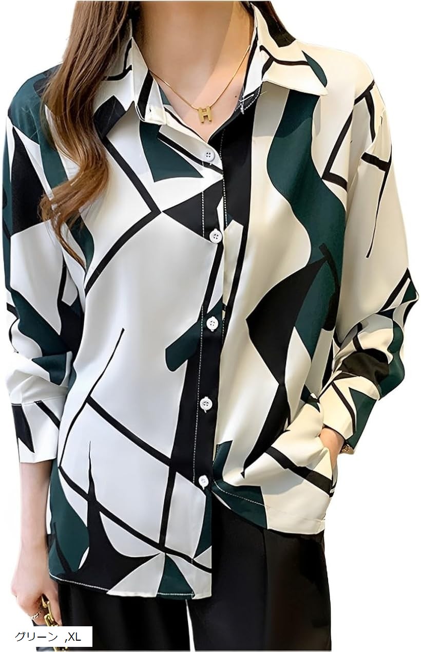 楽天市場】幾何学模様（シャツ・ブラウス｜トップス）：レディース