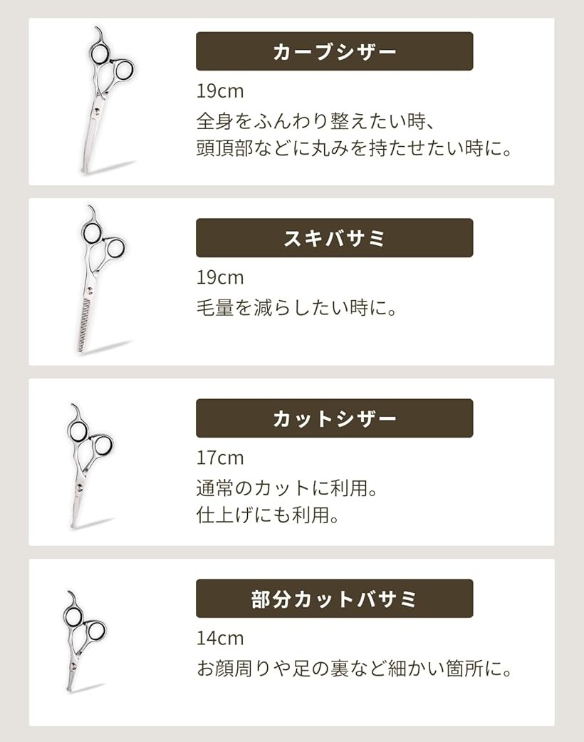 楽天市場】トリマー・動物病院認定 トリミング ハサミ 犬 ペット用