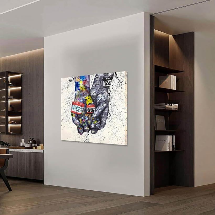楽天市場】アートパネル 拳 ストリート グラフティ W60cm H60cm アート
