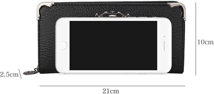 楽天市場】長財布 スカル ウォレット ドクロ ガイコツ 骸骨 ラウンド