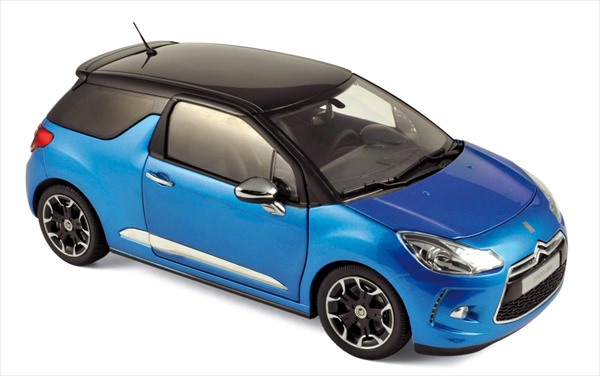 楽天市場】ミニカー シトロエン DS3 NOREVノレブ 青☆1/18 2011