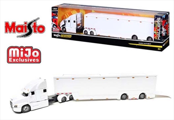 楽天市場】ミニカー 1/64 トレーラートラック 白 maisto Design Custom