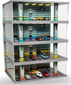 楽天市場】1/64用 コレクションケース LED付カーパーキング（P1 レッド