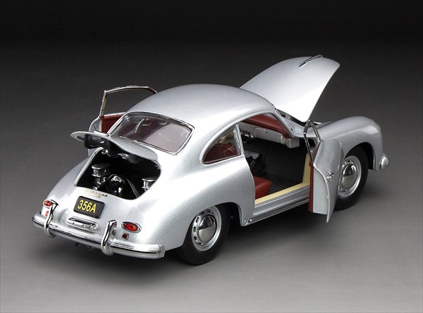 楽天市場】ミニカー 1/18 1957 ポルシェ 356A カレラGT 銀色 1957