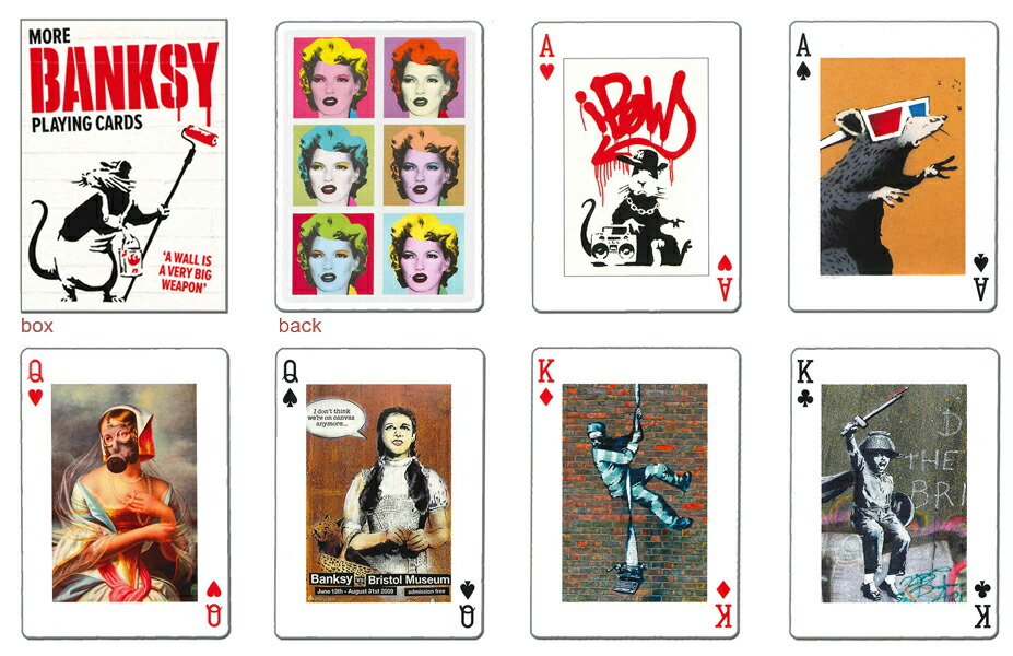 楽天市場】アートトランプ【トランプ モアバンクシー】謎の覆面