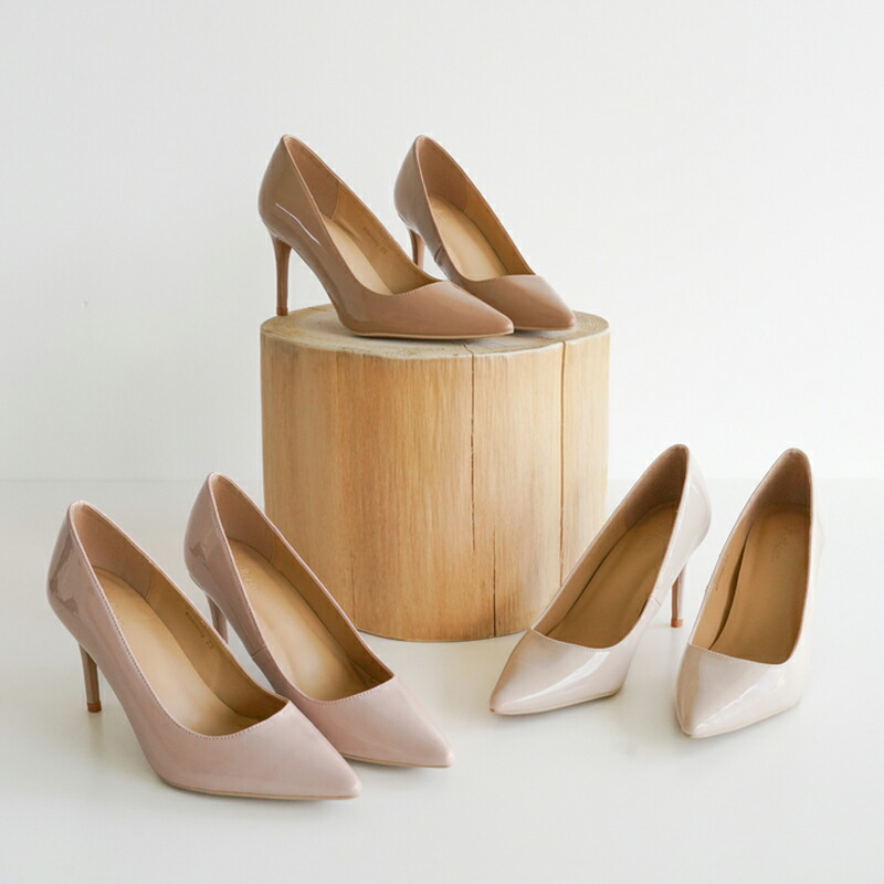 楽天市場】8cmヒール エナメル ハイヒール ピンヒール ポインテッド