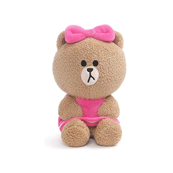 楽天市場】ガンド ラインフレンズ LINEフレンズ ぬいぐるみ ブラウン