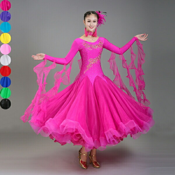 楽天市場】社交ダンス ドレス 社交ダンス衣装 初心者 練習着 競技着