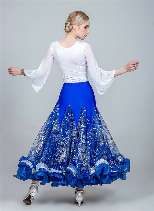 楽天市場】7カラー 社交ダンス スカート（単品） 衣装 スカート 社交