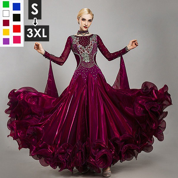 楽天市場】社交ダンス ドレス 社交ダンス衣装 初心者 練習着 競技着