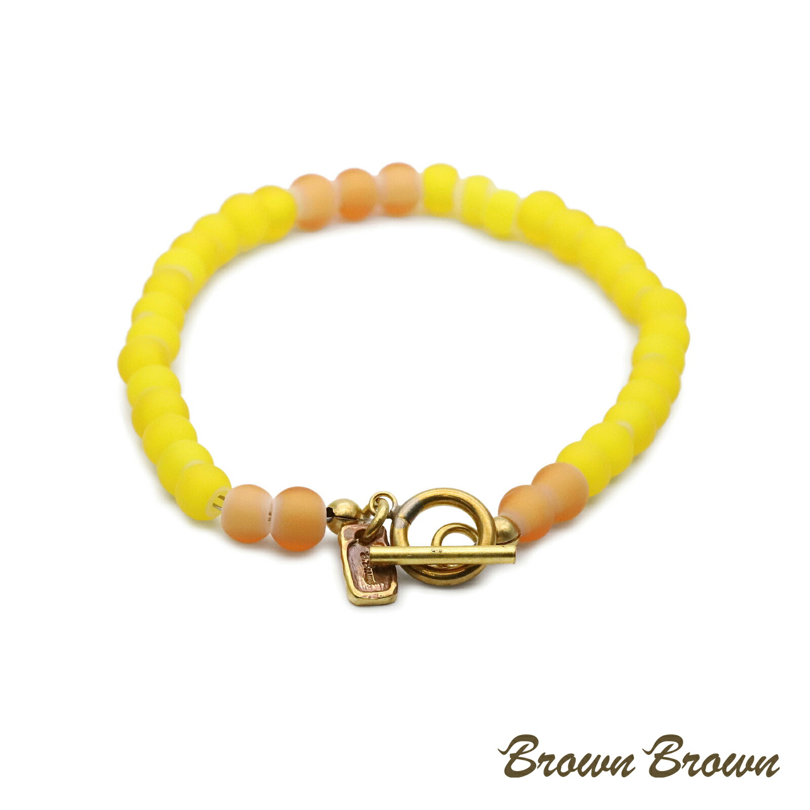 楽天市場】黄色 青 ビーズ ブレスレットの通販