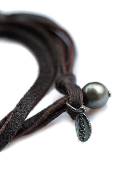 楽天市場】M.Cohen エムコーエン 【 W ブラックパール ブレスレット