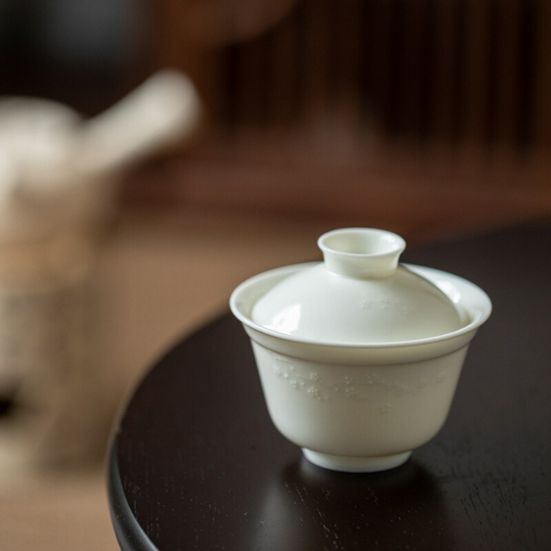 楽天市場】IwaiLoft 白玉 蓋碗 三才碗 宝瓶 煎茶器 急須 中国茶