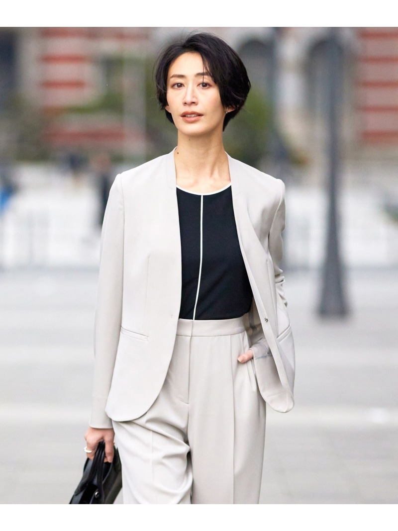 楽天市場】【防シワ・速乾・洗える】Fied ノーカラージャケット ICB