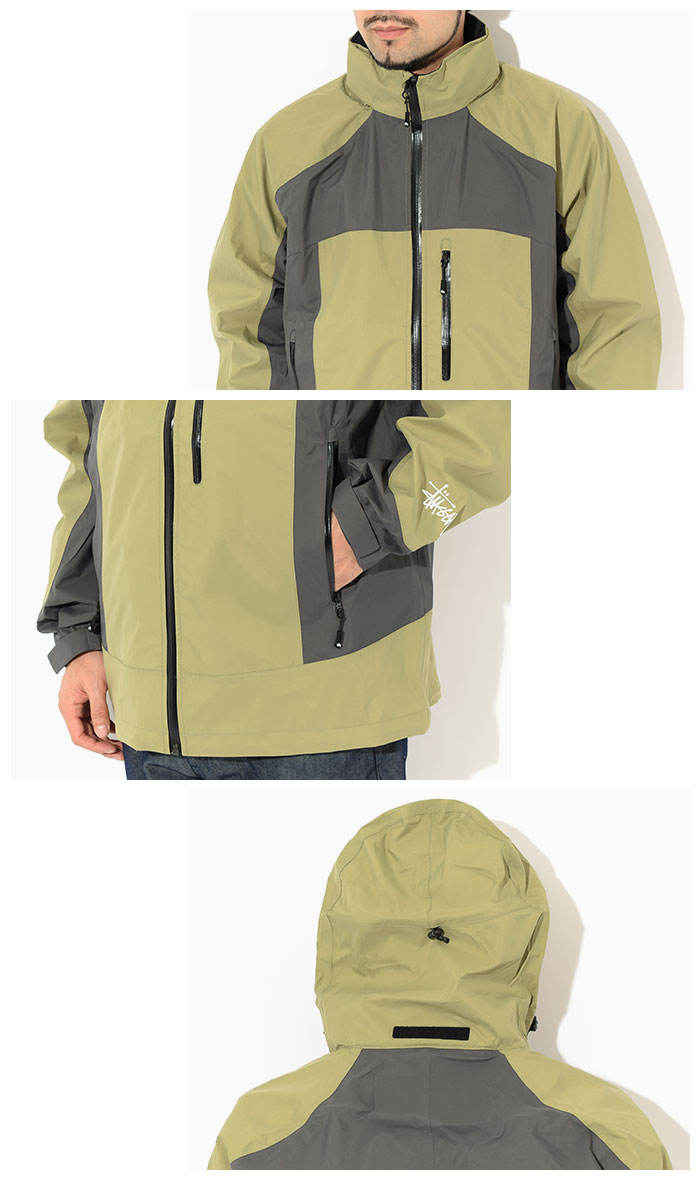 楽天市場】ステューシー STUSSY ジャケット メンズ Taped Seam Rain