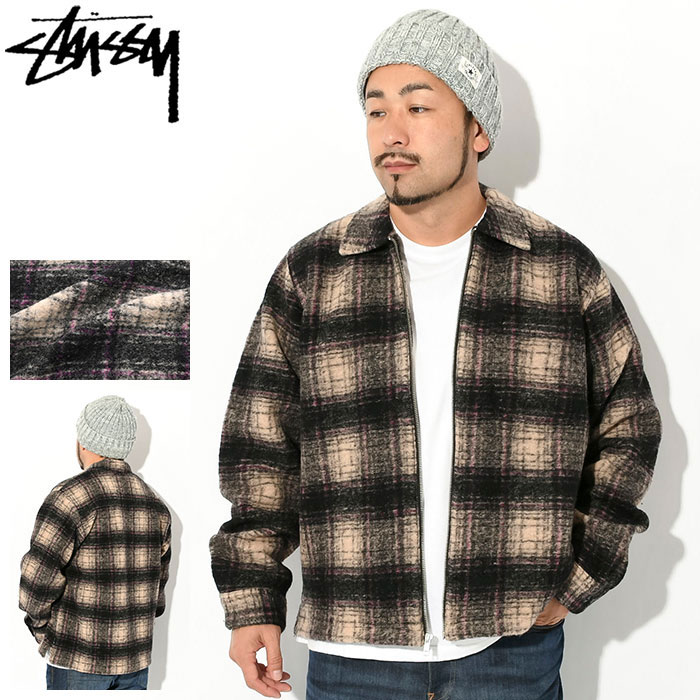 楽天市場】ステューシー STUSSY ジャケット メンズ Wool Plaid Zip