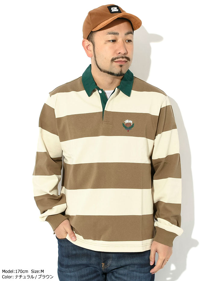 楽天市場】ステューシー STUSSY ポロシャツ 長袖 メンズ Big Stripe