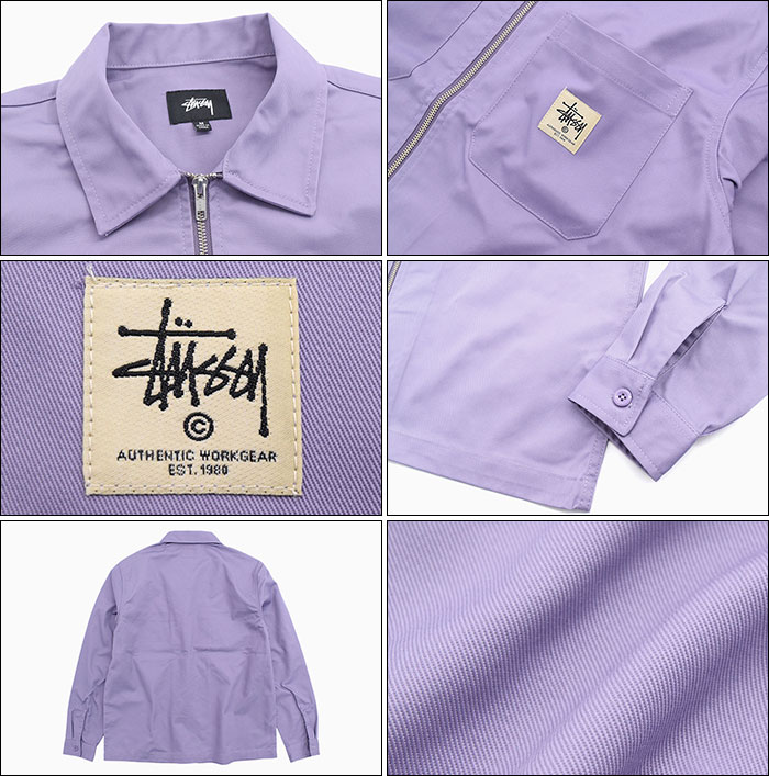 楽天市場】ステューシー STUSSY シャツ 長袖 メンズ 19FA Zip Up Work