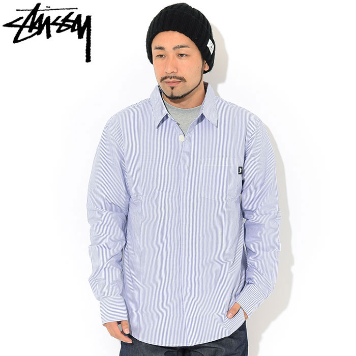 楽天市場】ステューシー STUSSY シャツ 長袖 メンズ Big Button Stripe