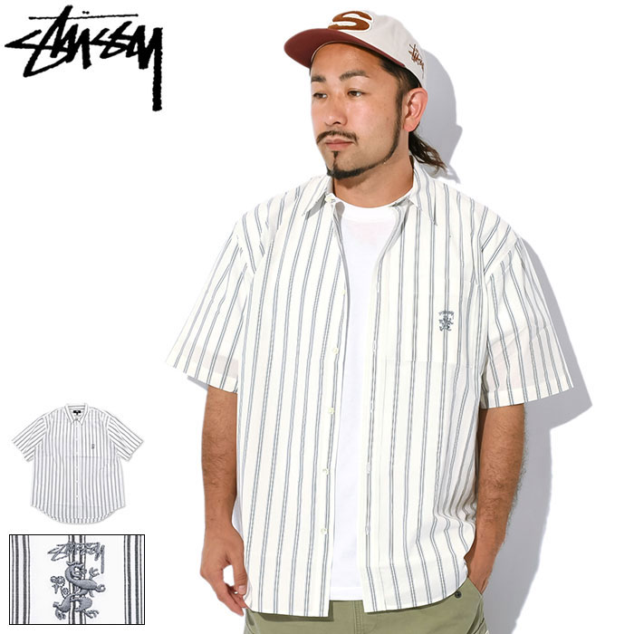 楽天市場】ステューシー STUSSY シャツ 半袖 メンズ Boxy Striped