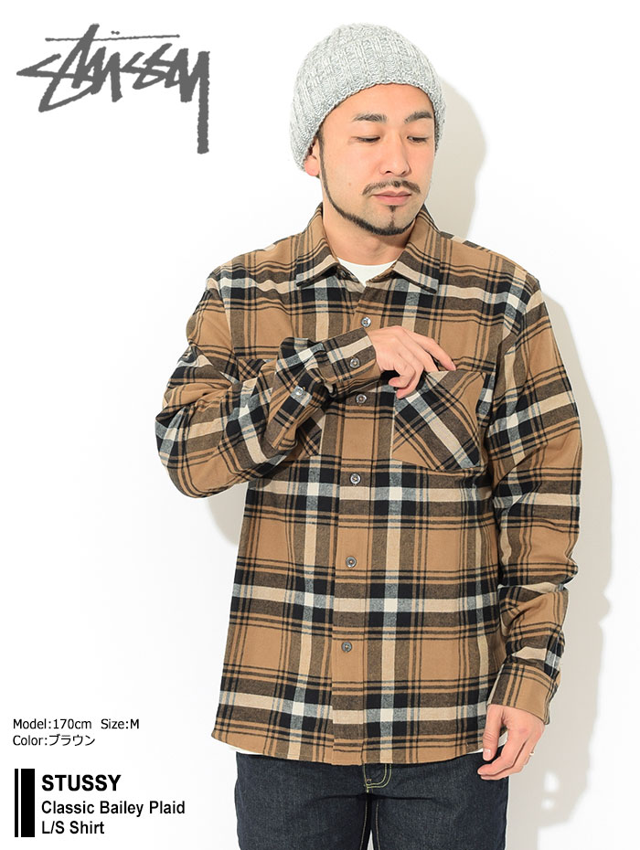 楽天市場】ステューシー STUSSY シャツ 長袖 メンズ Classic Bailey