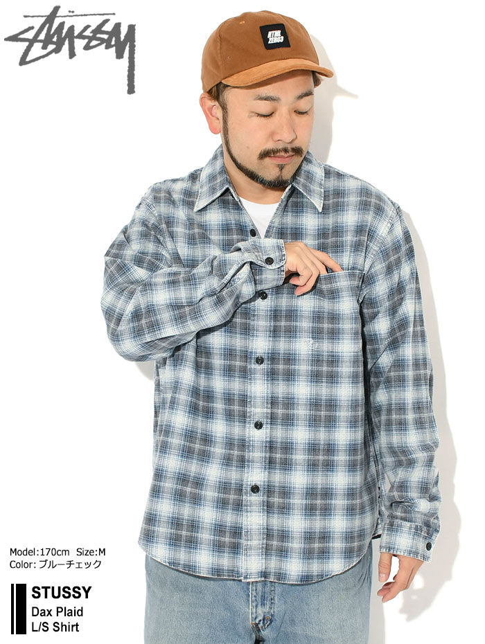 楽天市場】ステューシー STUSSY シャツ 長袖 メンズ Dax Plaid