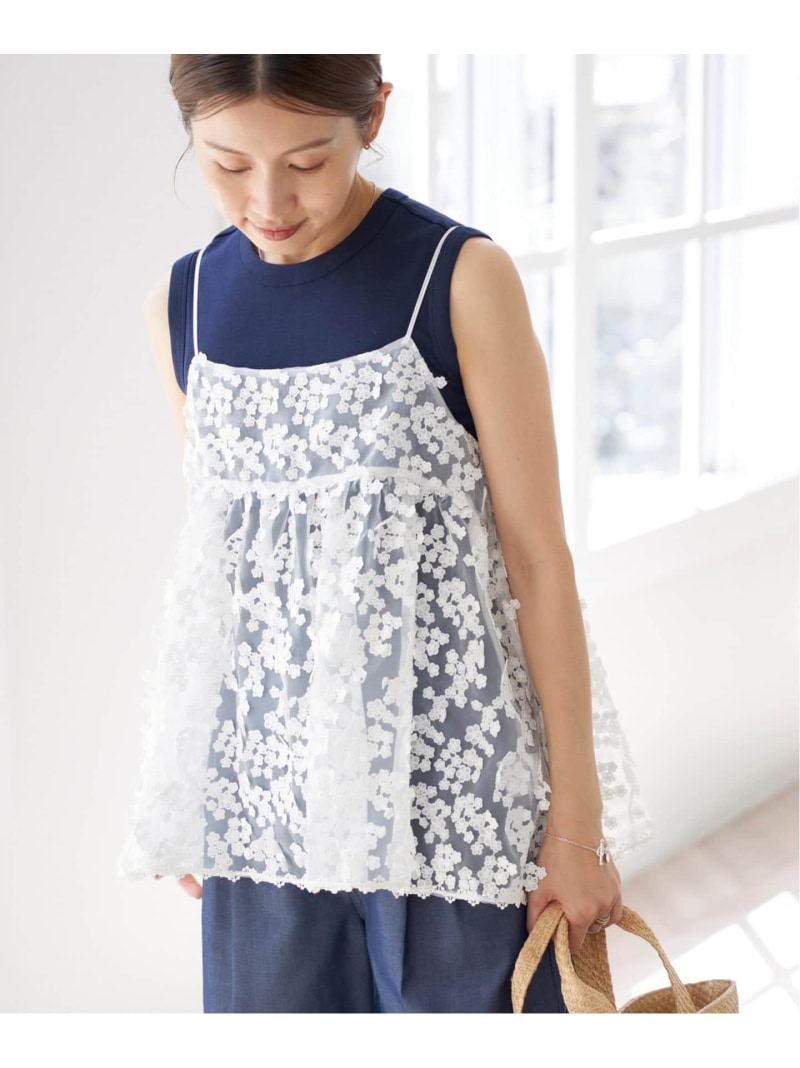 楽天市場】フラワーエンブロイダリー キャミソール IENA イエナ