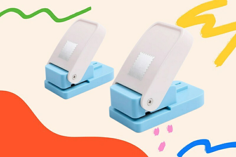 楽天市場】スクエアパンチ クラフトパンチ 切手 四角型 穴あけパンチ