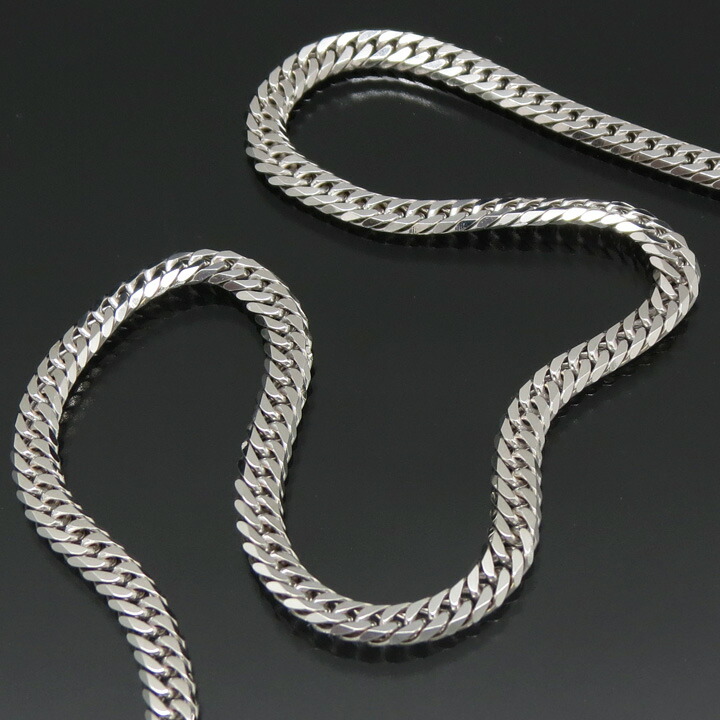 楽天市場】シルバー 喜平ネックレス 6面ダブル 六面 シルバー925 25g