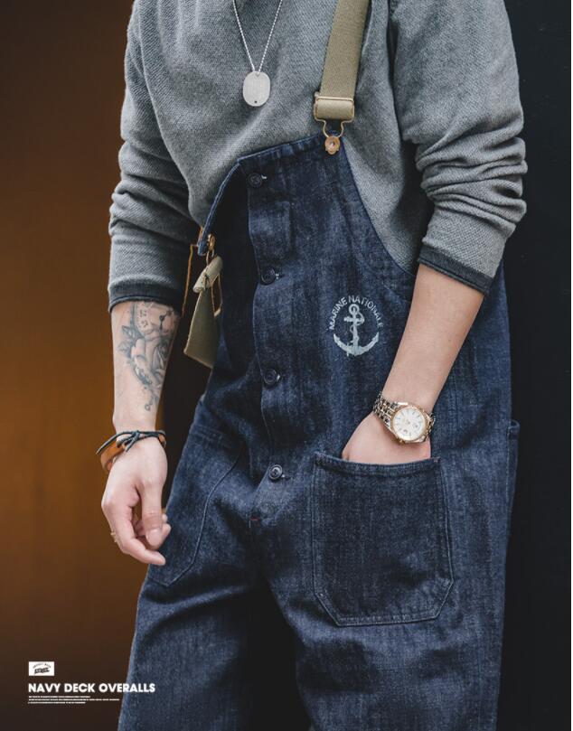 楽天市場】ツナギ アメカジ つなぎ 海軍 デッキ オーバーオール