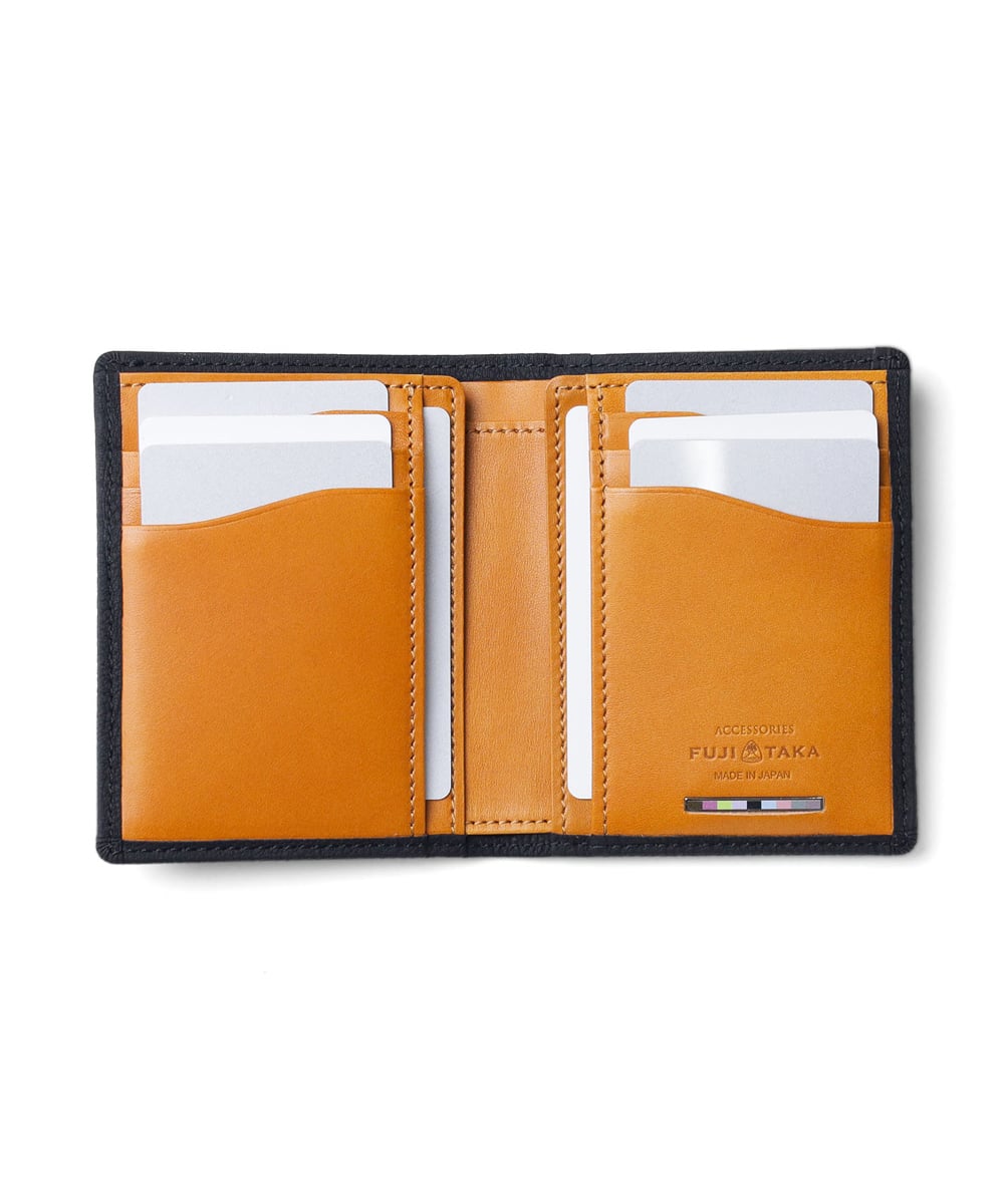 楽天市場】FUJITAKA ACCESSORIES コンパクト 二つ折り財布 カード段6