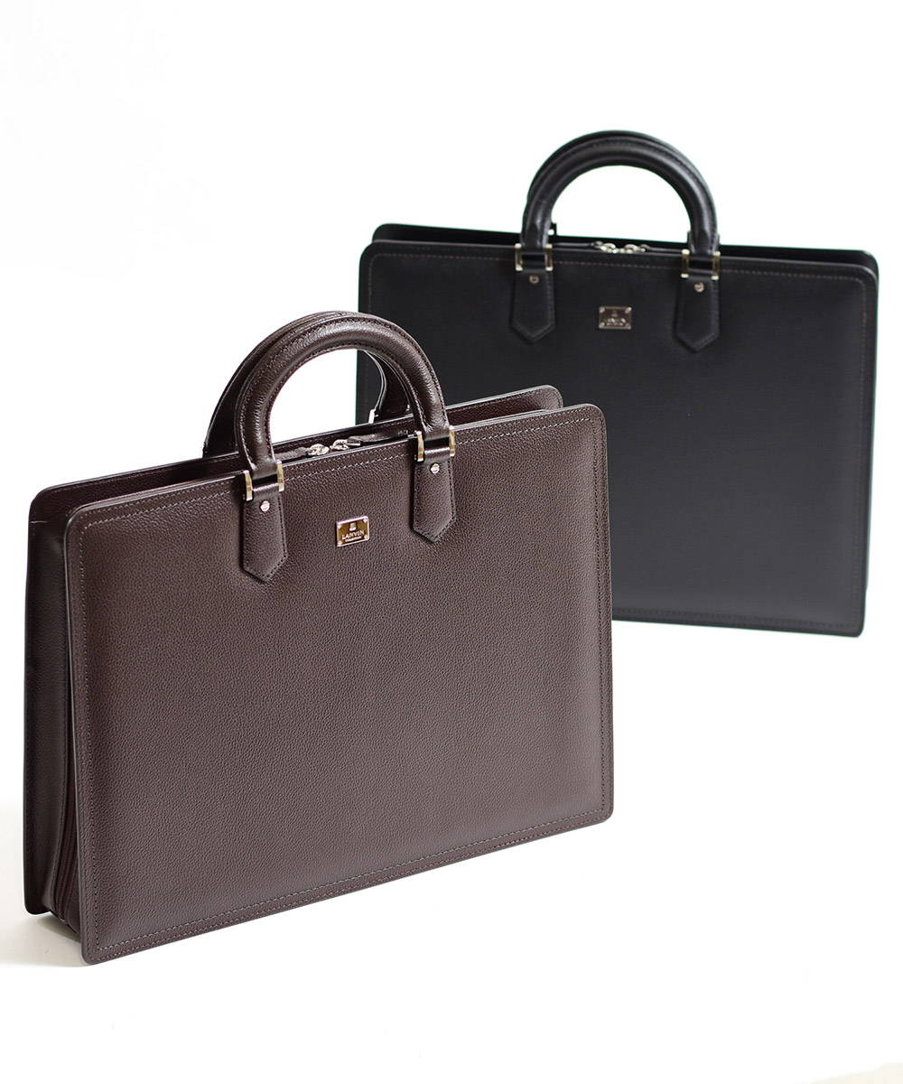 楽天市場】LANVIN COLLECTION レザービジネスバッグ A4 三方開き