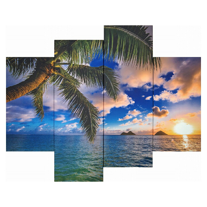 楽天市場】フォトパネル Beautiful Lanikai 4枚セット 分割 ラニカイ