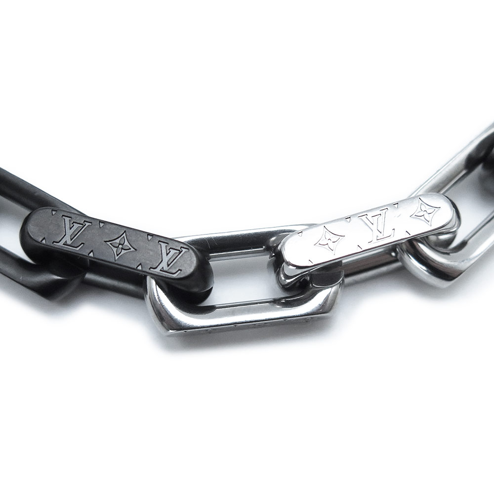 ルイヴィトン M00687 コリエチェーンモノグラムブレスレット メンズ L