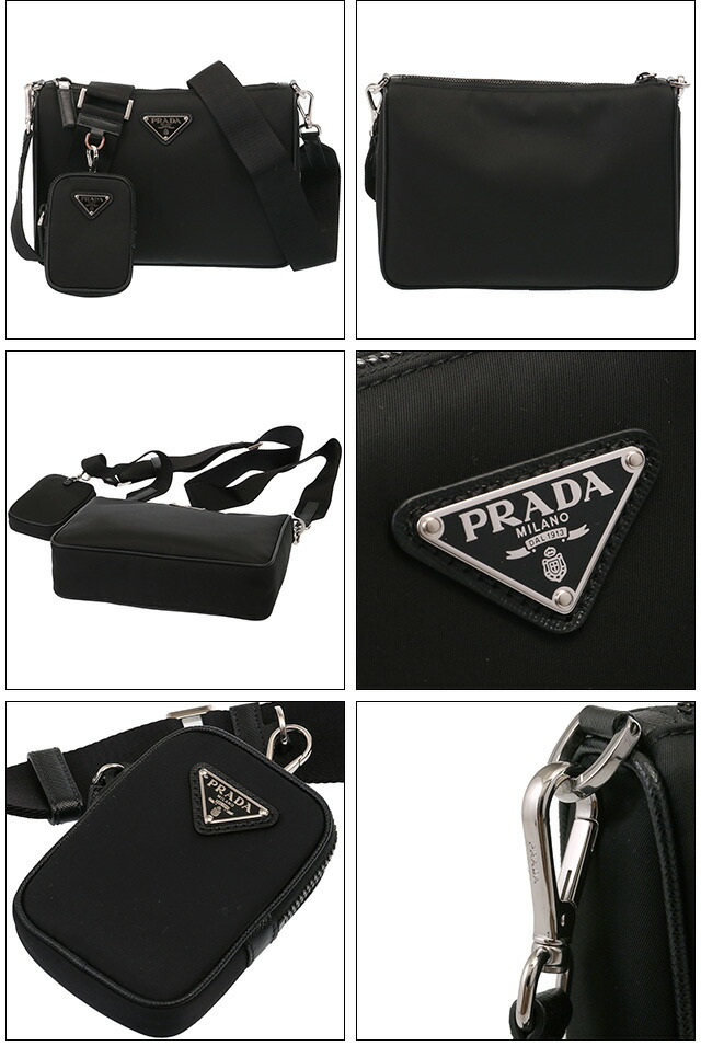 楽天市場】【P5倍】プラダ／PRADA ”Re Nylon xサフィアーノレザー