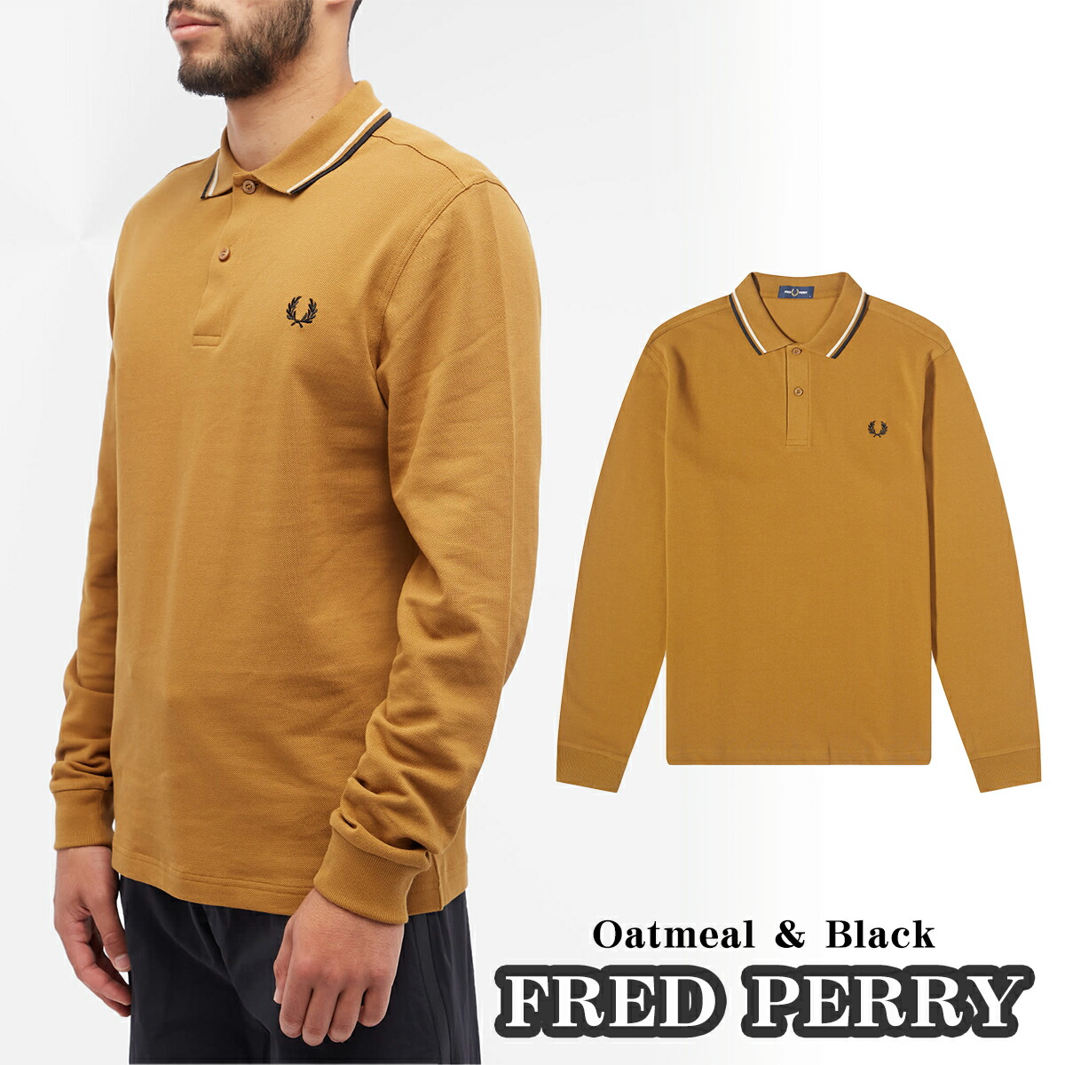 楽天市場】フレッドペリー ポロシャツ FRED PERRY LONG SLEEVE TWIN