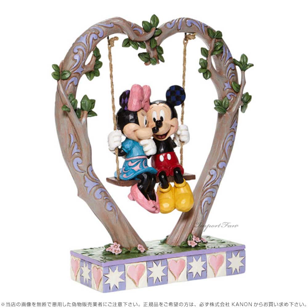 楽天市場】ジムショア ミッキー＆ミニー オン スウィング ハートの