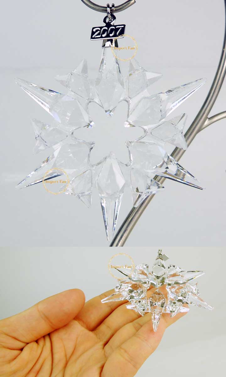 楽天市場】スワロフスキー 2007年 限定 スノーフレーク クリスマス