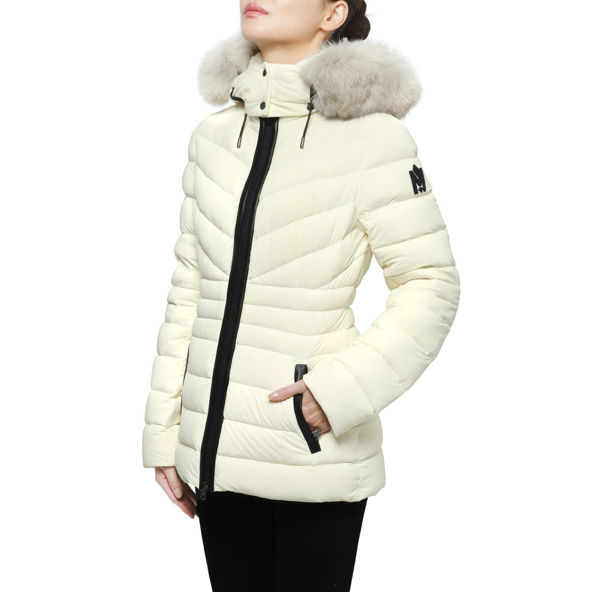 楽天市場】マッカージュ MACKAGE ファー＆フード付 ダウンジャケット